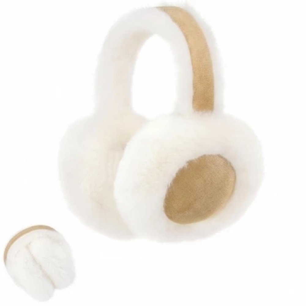 Target White and Tan Earmuffs